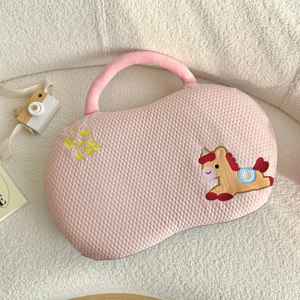 91家纺网 家纺一手货源 找家纺 诺可 2026新款凉感猫肚枕记忆枕枕头枕芯-马上有钱 马上有钱-粉色