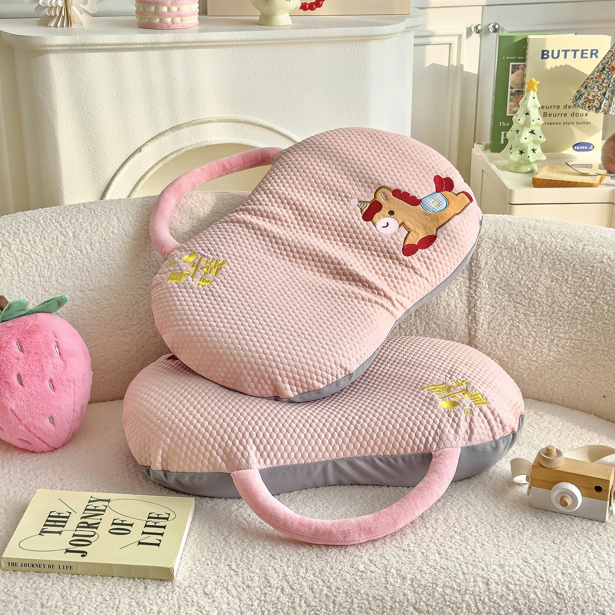 91家纺网 家纺一手货源 找家纺 诺可 2026新款凉感猫肚枕记忆枕枕头枕芯-马上有钱 马上有钱-粉色