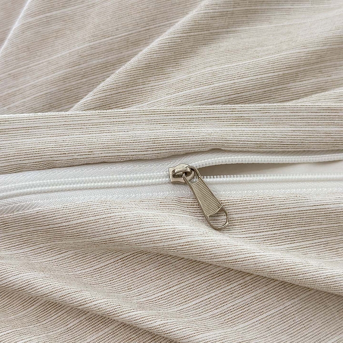 91家纺网 家纺一手货源 找家纺 苏源家居 2026新款法式黑包边亚麻公主风荷叶边四件套-清欢 清欢-麻奶咖