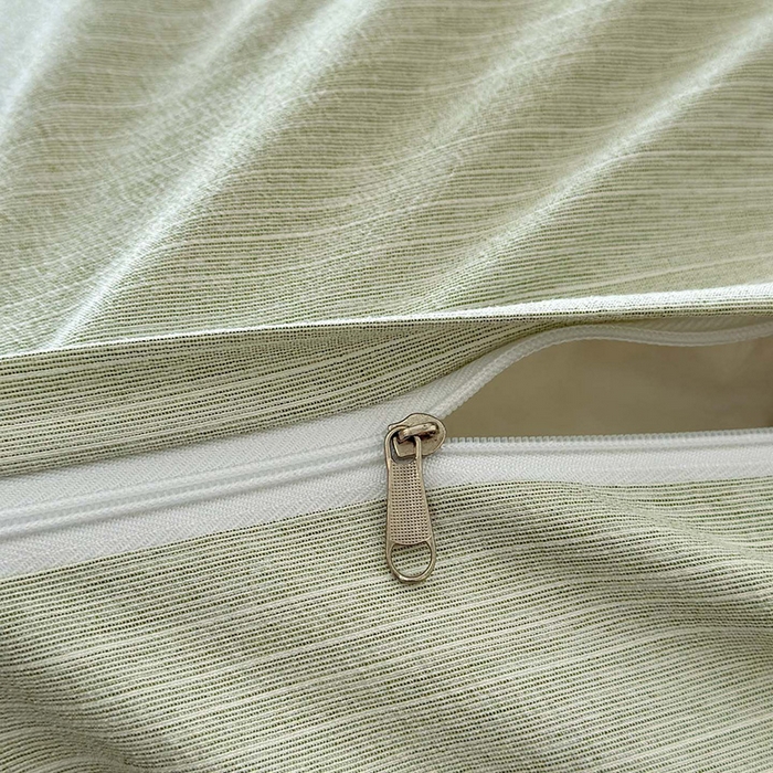 91家纺网 家纺一手货源 找家纺 苏源家居 2026新款法式黑包边亚麻公主风荷叶边四件套-清欢 清欢-麻雅绿