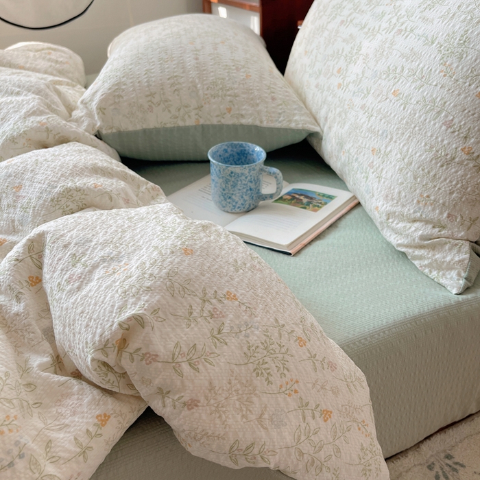 91家纺网 家纺一手货源 找家纺 贝扬思家纺 2026新款高品质A类泡芙纱普通款四件套-110g-(软软糯糯小红书推荐~) 凌晨信件