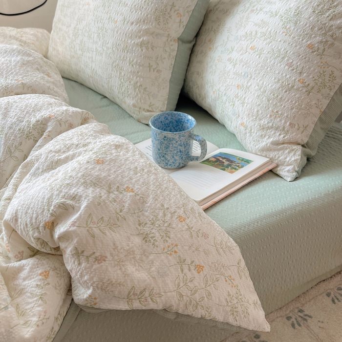 91家纺网 家纺一手货源 找家纺 贝扬思家纺 2026新款高品质A类泡芙纱普通款四件套-110g-(软软糯糯小红书推荐~) 凌晨信件