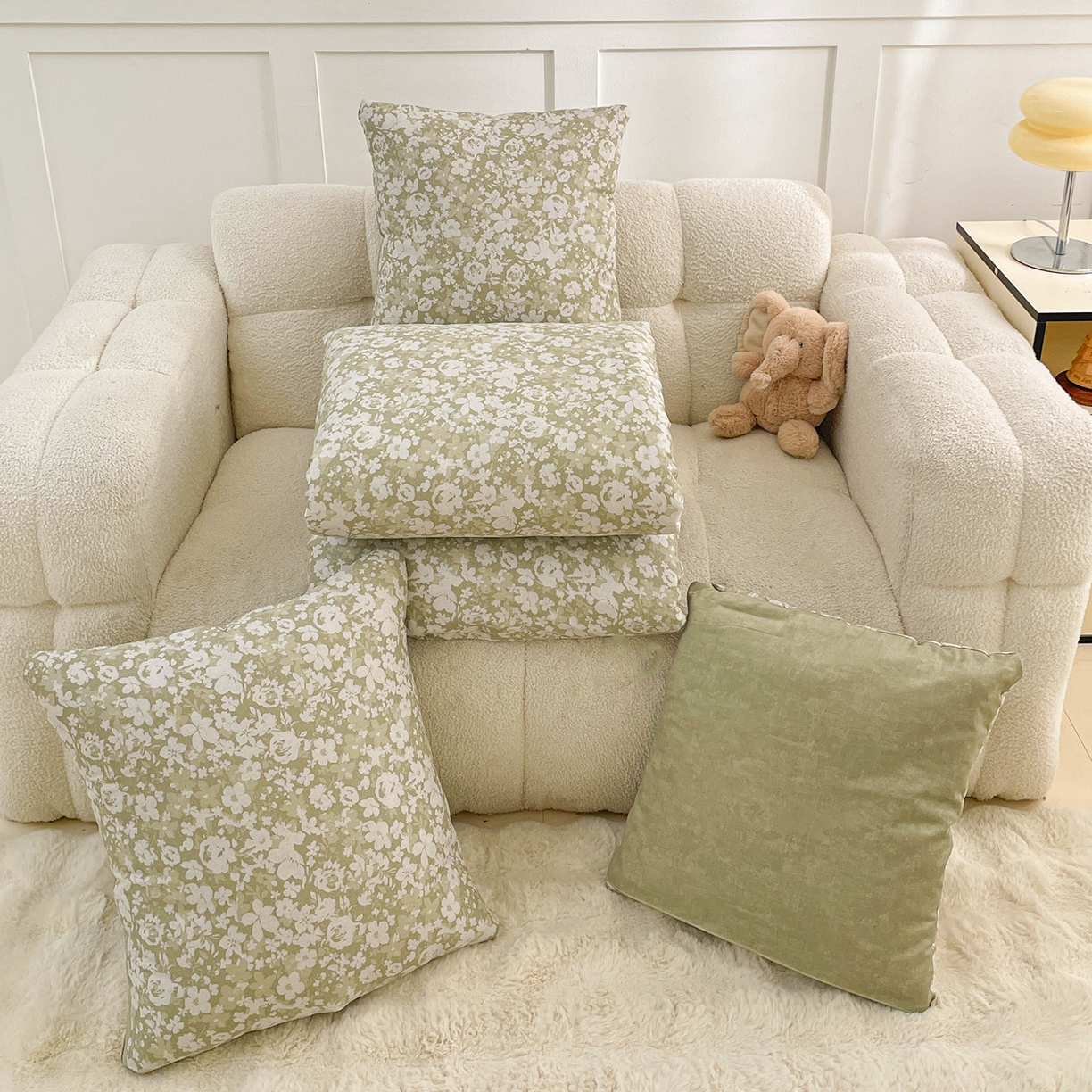 91家纺网 家纺一手货源 找家纺 （总）多米家居 2026新款口袋印花抱枕被单品