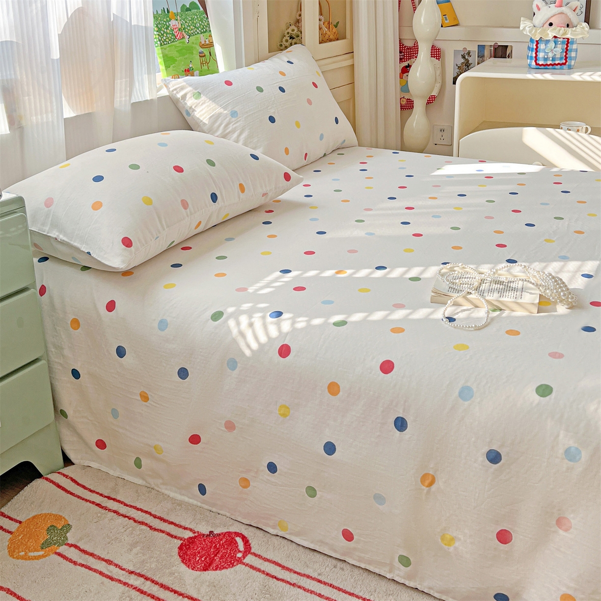 91家纺网 家纺一手货源 找家纺 （总）名兮家居 2026新款全棉纯棉A类双层纱单床单 床单单件