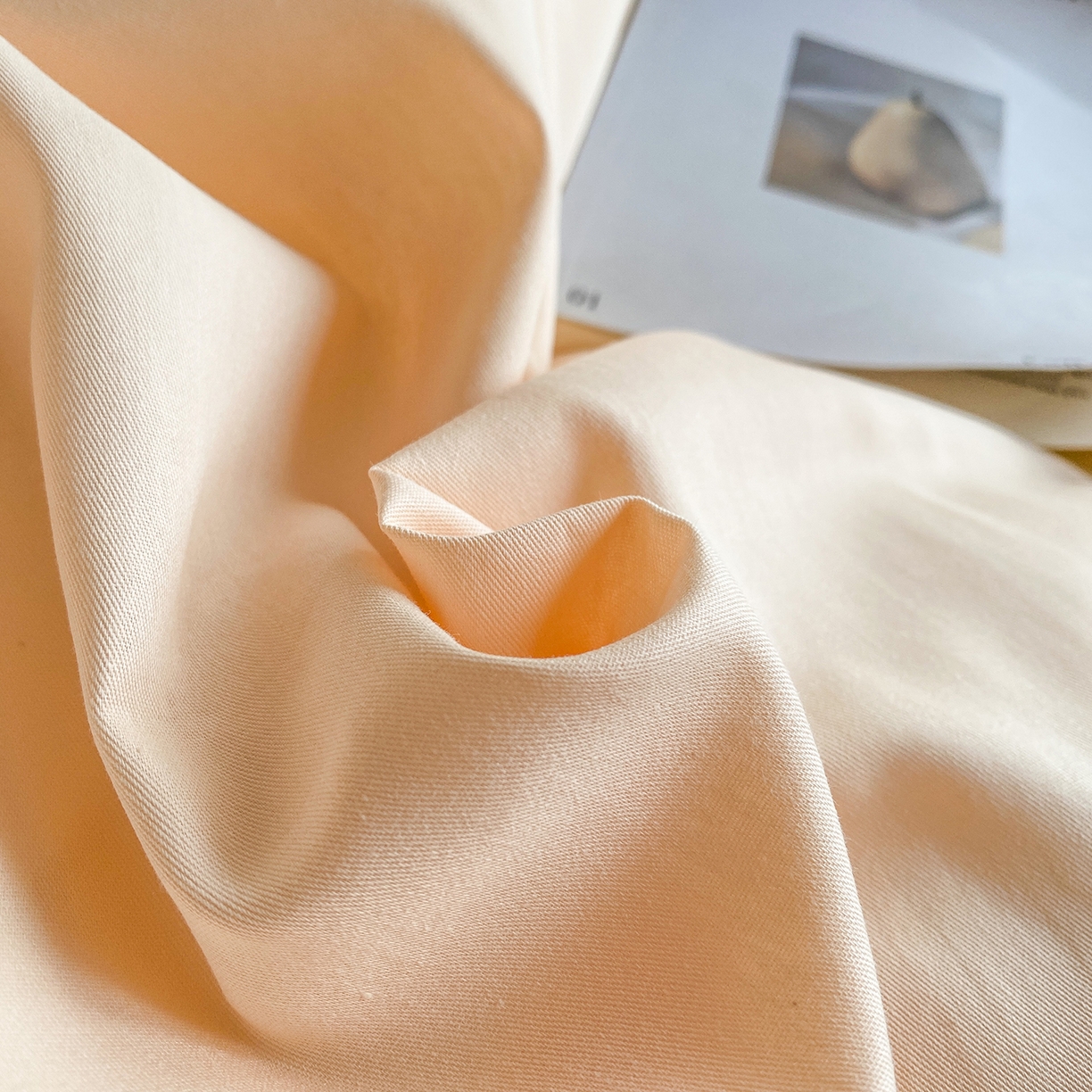 91家纺网 家纺一手货源 找家纺 蓝梦 2026新款全棉水洗棉布标四件套 米杏