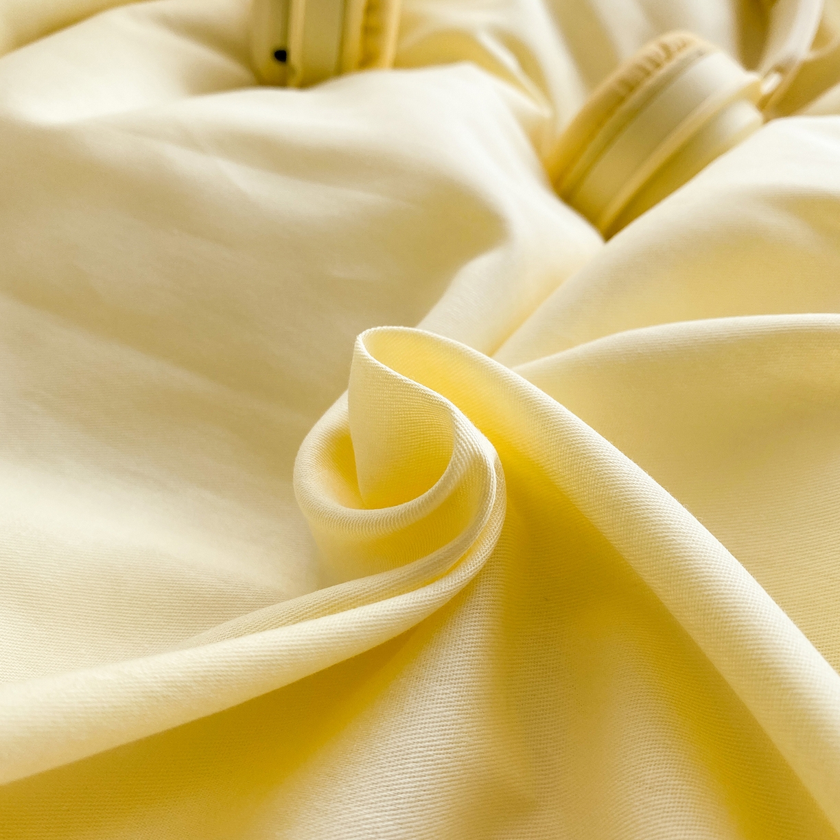 91家纺网 家纺一手货源 找家纺 蓝梦 2026新款全棉水洗棉布标四件套 奶黄