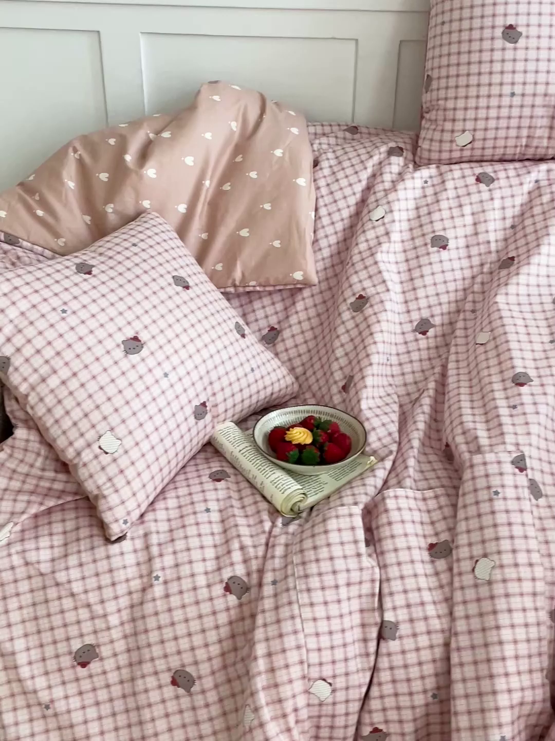 91家纺网 家纺一手货源 找家纺 多米家居 2026新款口袋印花抱枕被单品 星星点点