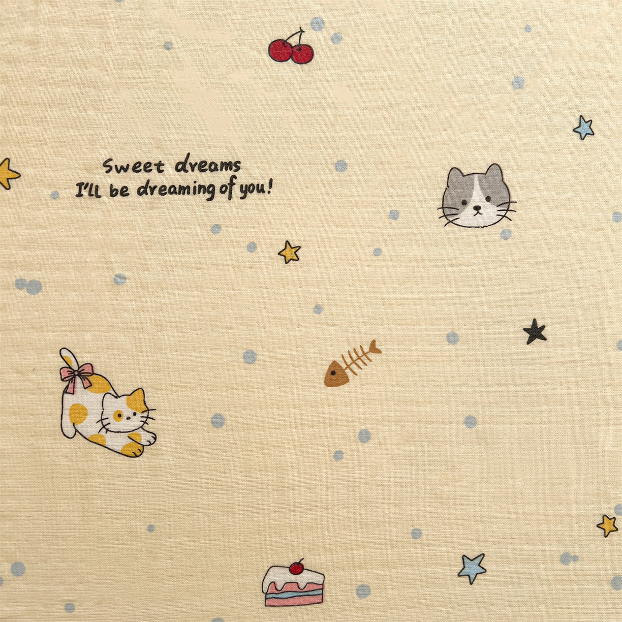 91家纺网 家纺一手货源 找家纺 名兮家居 2026新款全棉纯棉A类双层纱单床单 床单单件 双层纱-狗狗幻想