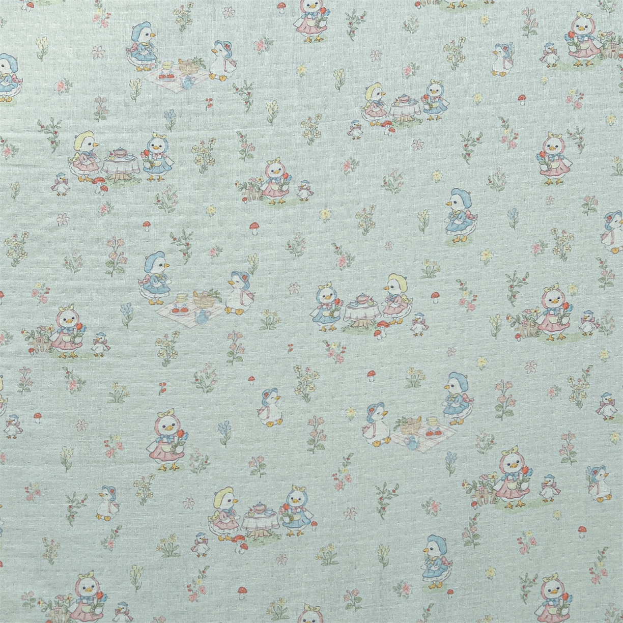 91家纺网 家纺一手货源 找家纺 名兮家居 2026新款全棉纯棉A类双层纱单床单 床单单件 双层纱-花田鸭