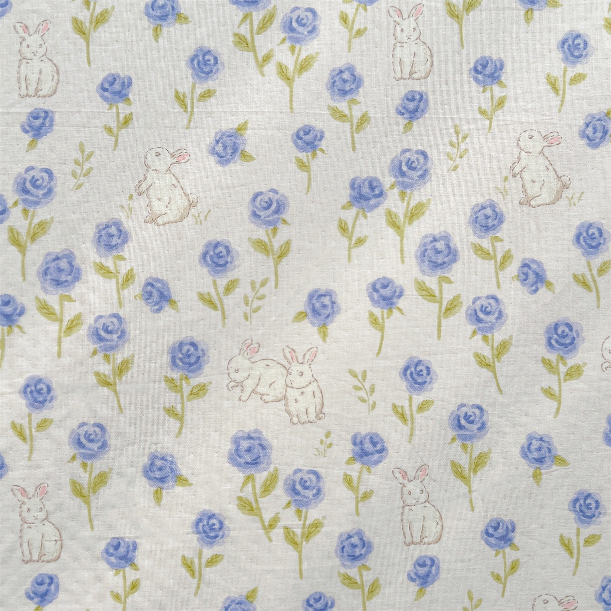 91家纺网 家纺一手货源 找家纺 名兮家居 2026新款全棉纯棉A类双层纱单床单 床单单件 双层纱-兰花小兔