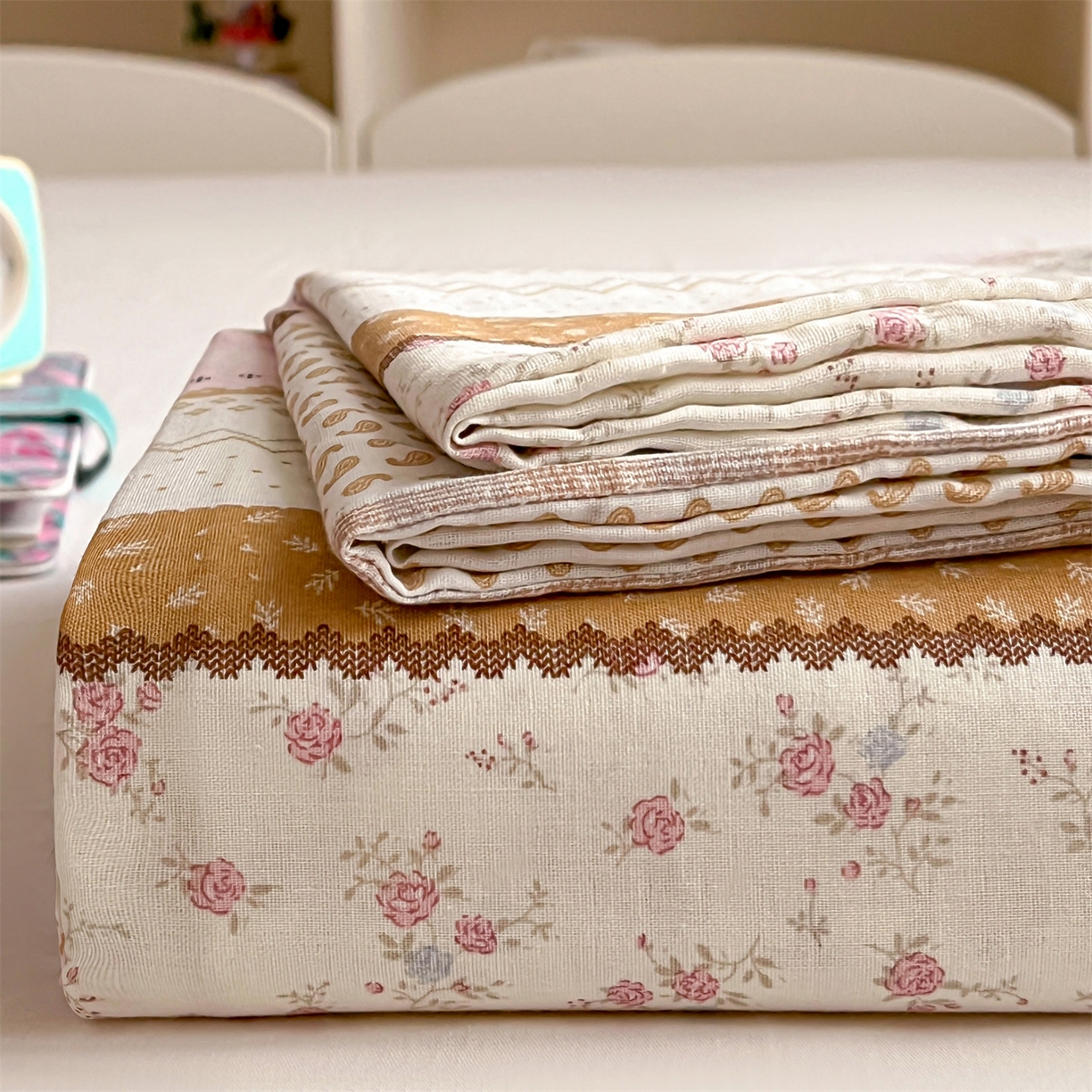 91家纺网 家纺一手货源 找家纺 名兮家居 2026新款全棉纯棉A类双层纱单床单 床单单件 双层纱-木马集