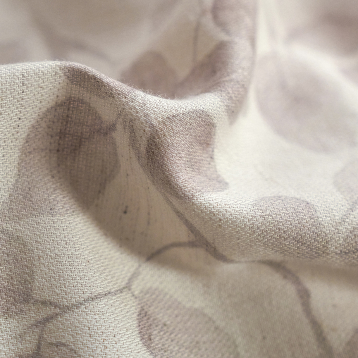 91家纺网 家纺一手货源 找家纺 如一 2026新款A类复古全棉棉麻印花四件套 觅影