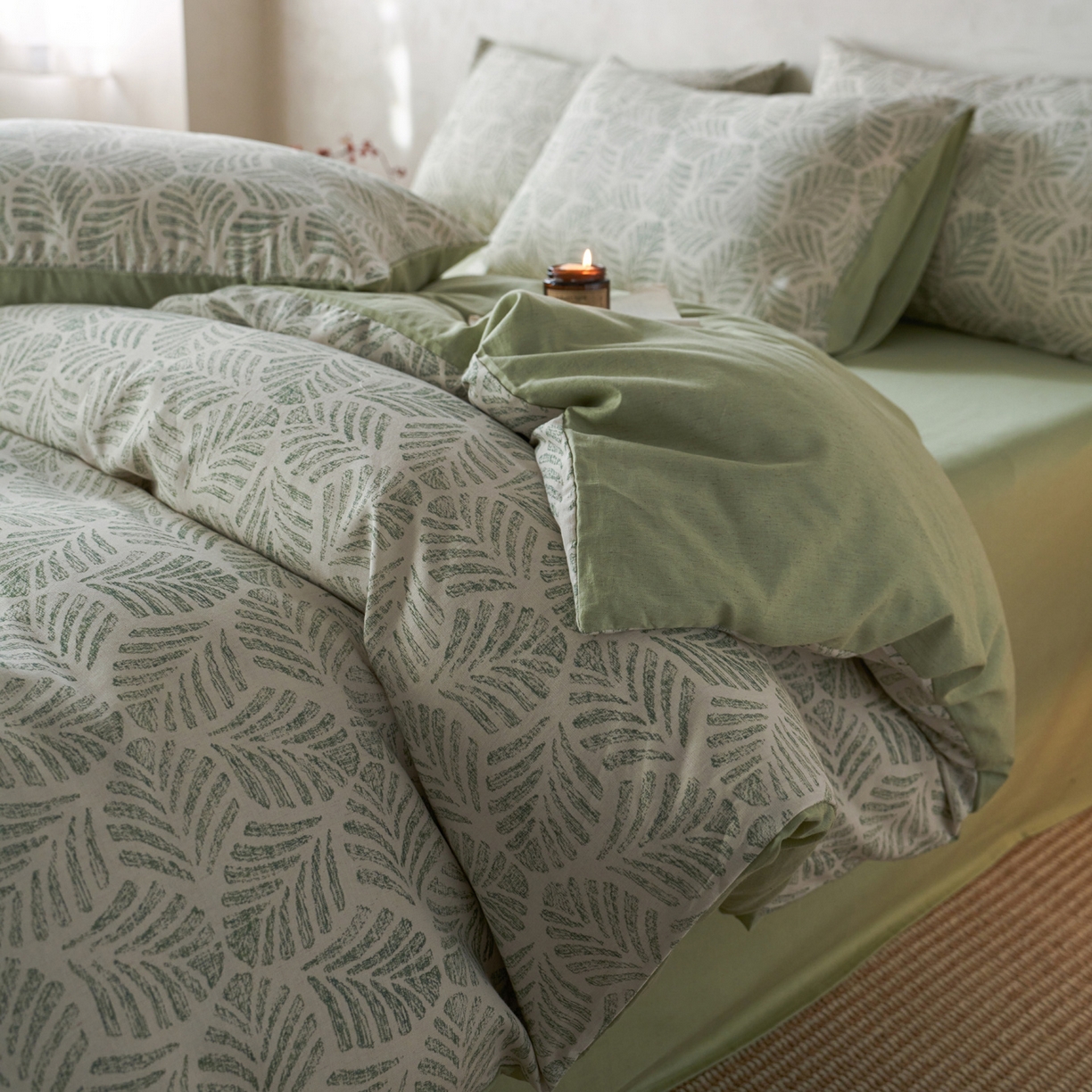 91家纺网 家纺一手货源 找家纺 （总）如一 2026新款A类复古全棉棉麻印花四件套