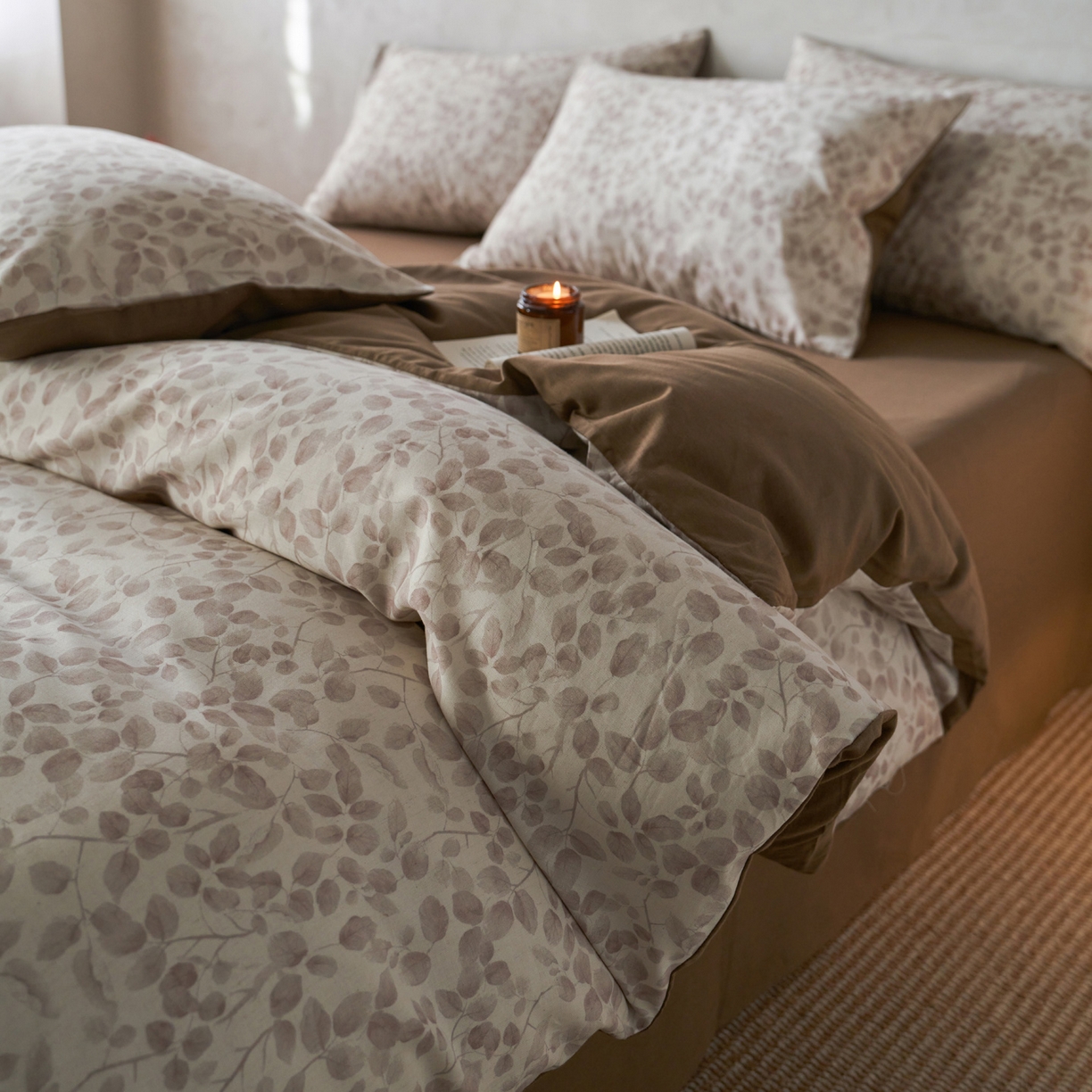 如一 2026新款A类复古全棉棉麻印花四件套 觅影