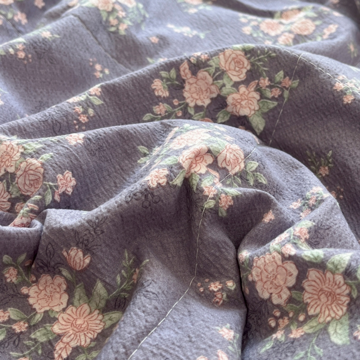 91家纺网 家纺一手货源 找家纺 雅眠居 2026直播爆款双层蕾丝花边夏被款床盖款四件套 豆蔻