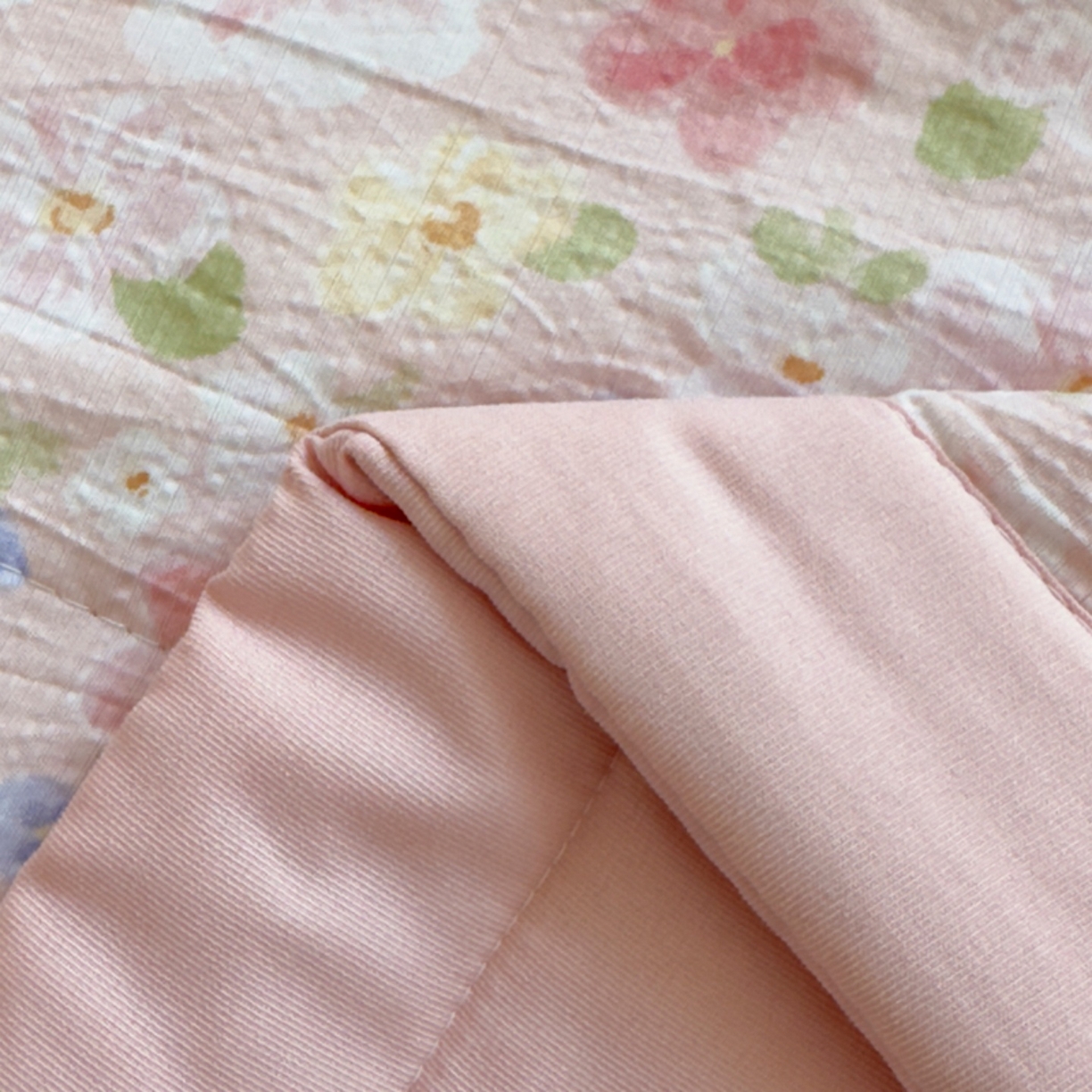 91家纺网 家纺一手货源 找家纺 雅眠居 2026直播爆款双层蕾丝花边夏被款床盖款四件套 十里桃花