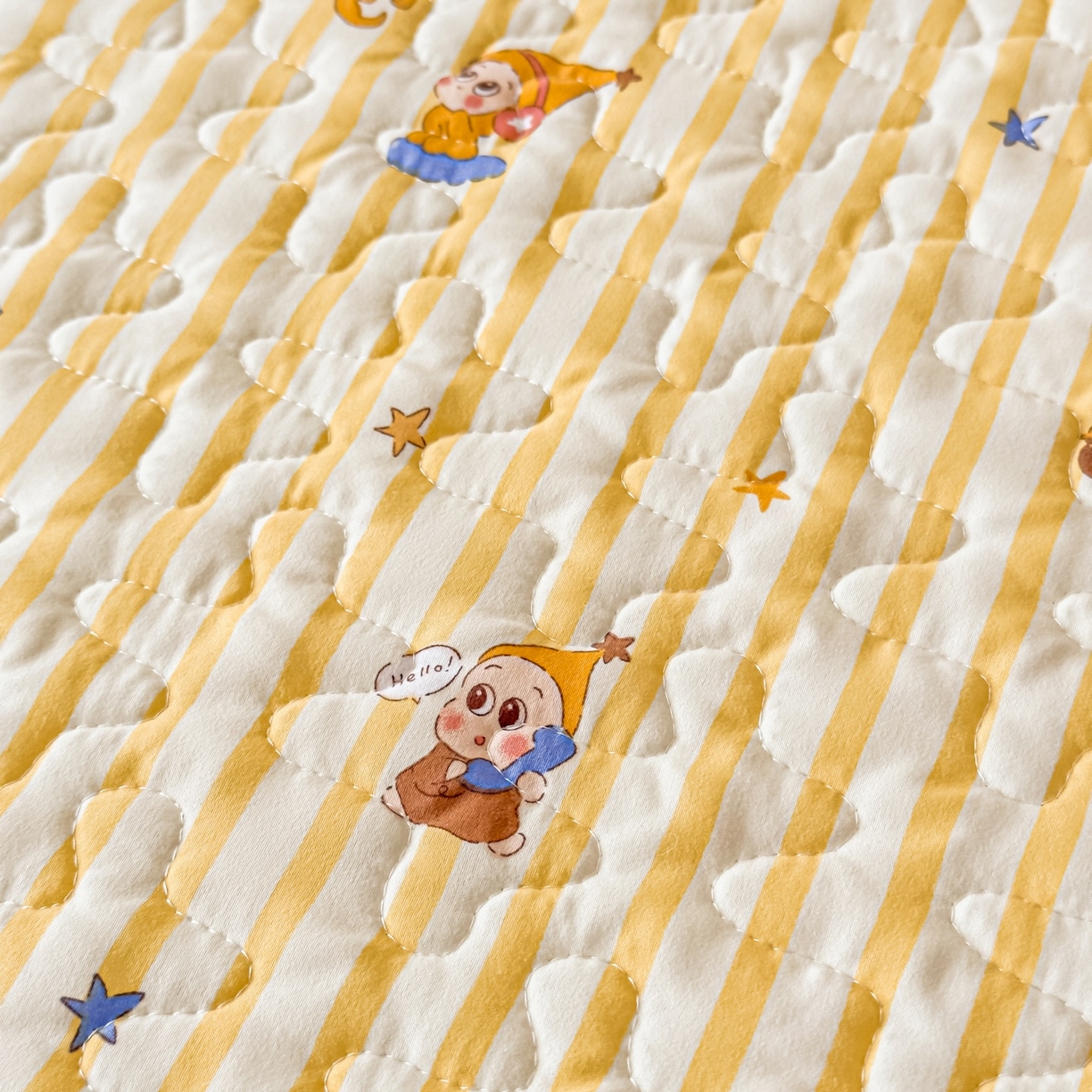 91家纺网 家纺一手货源 找家纺 雅眠居 2026直播爆款双层蕾丝花边夏被款床盖款四件套 小福星