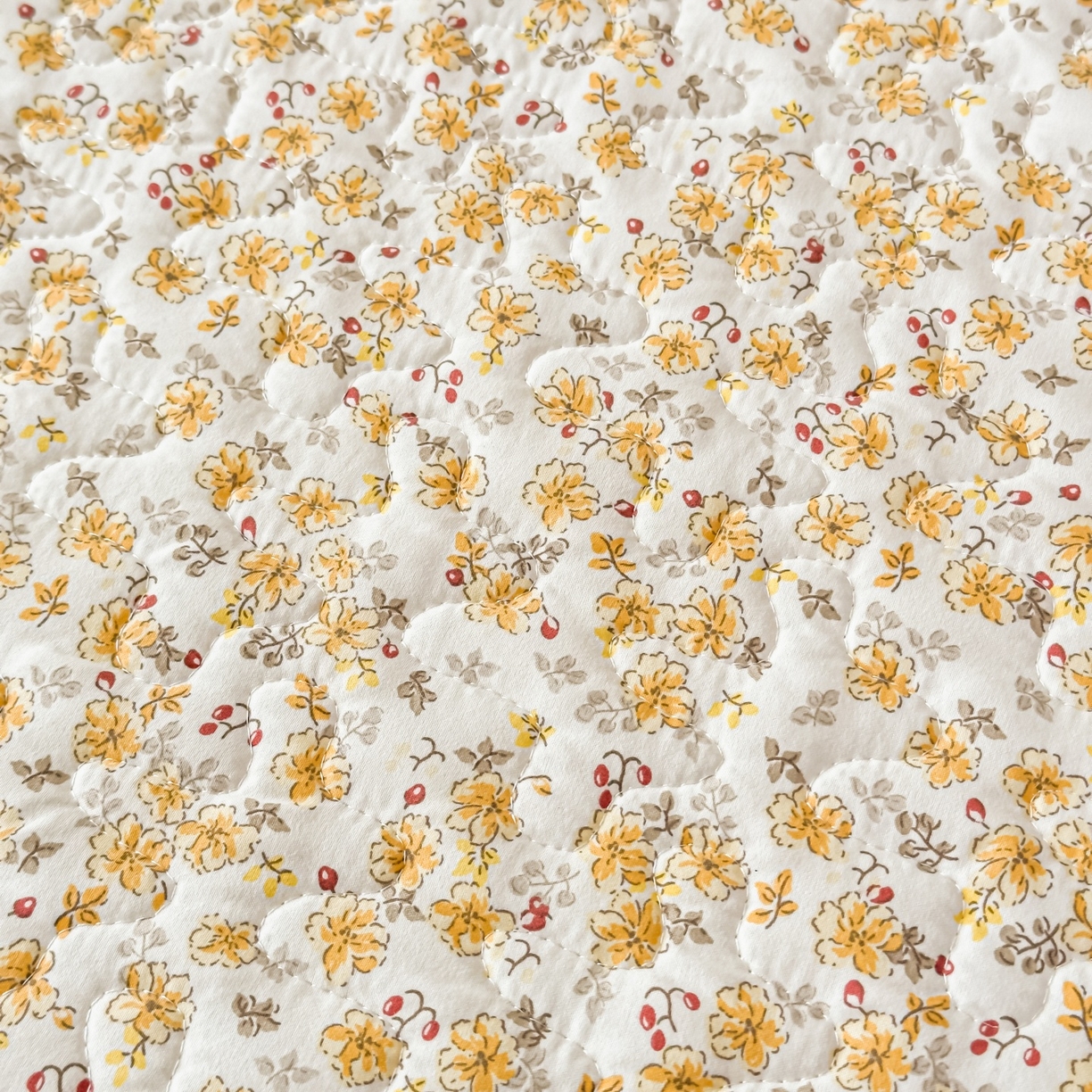 91家纺网 家纺一手货源 找家纺 雅眠居 2026直播爆款双层蕾丝花边夏被款床盖款四件套 小时光