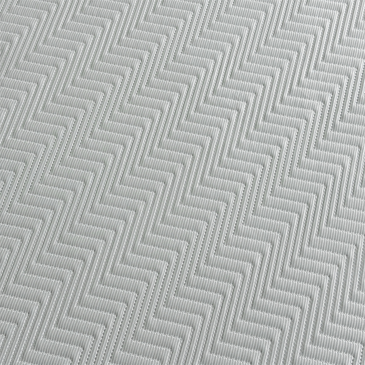 91家纺网 家纺一手货源 找家纺 慕木家纺 2026新款A类高克重三明治复合乙纶提花冰豆豆凉席床笠冰棱斜纹系列（提供买家秀） 冰棱斜纹-灰床席款