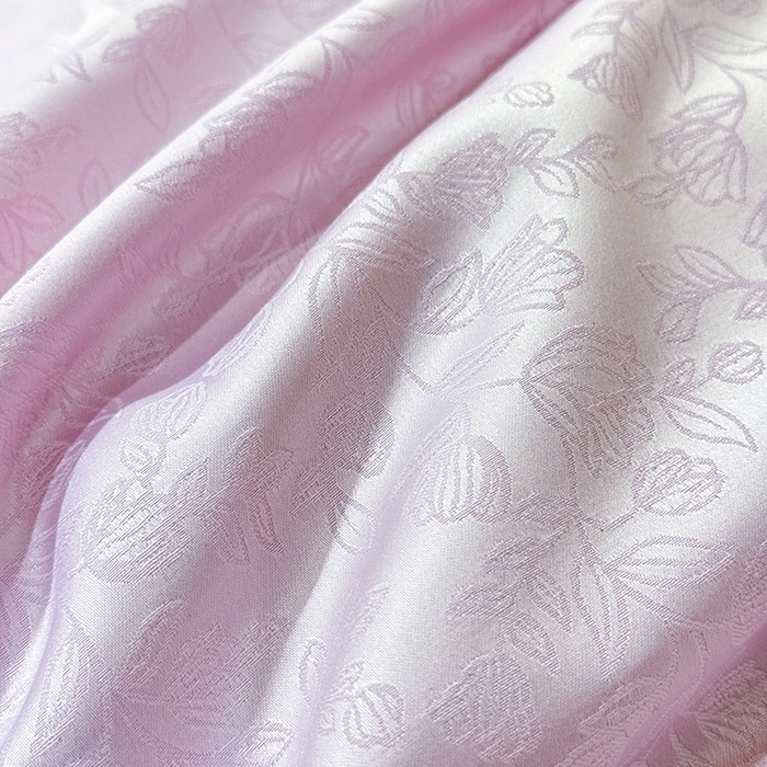 91家纺网 家纺一手货源 找家纺 优贝家纺 2026春夏新款提花水洗天丝冰丝天丝韩版夹棉床盖四件套 梵希-紫