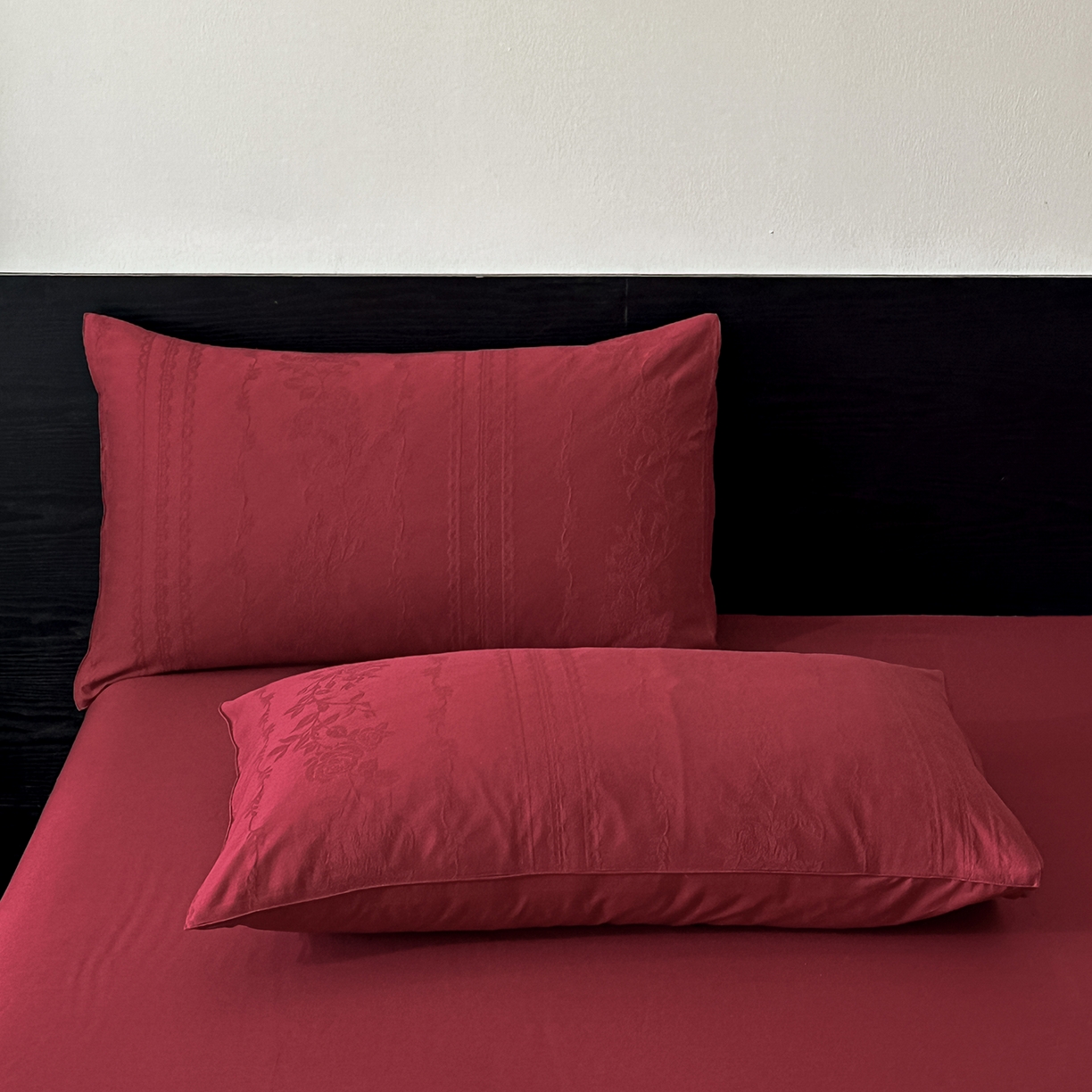 91家纺网 家纺一手货源 找家纺 优悦生活馆 2026新款60s全棉纯棉婚庆提花四件套（提供买家秀） 花漾甜心