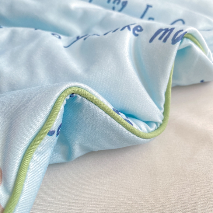 91家纺网 家纺一手货源 找家纺 恋之巢家纺 2026新款四季款可水洗牛奶丝针织棉夏被大豆夏凉被空调被可机洗薄被子被芯直播外贸专供大豆被夏被 布朗熊-软糯款