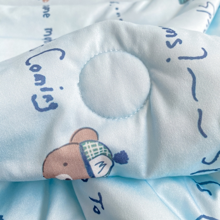 91家纺网 家纺一手货源 找家纺 恋之巢家纺 2026新款四季款可水洗牛奶丝针织棉夏被大豆夏凉被空调被可机洗薄被子被芯直播外贸专供大豆被夏被 布朗熊-软糯款