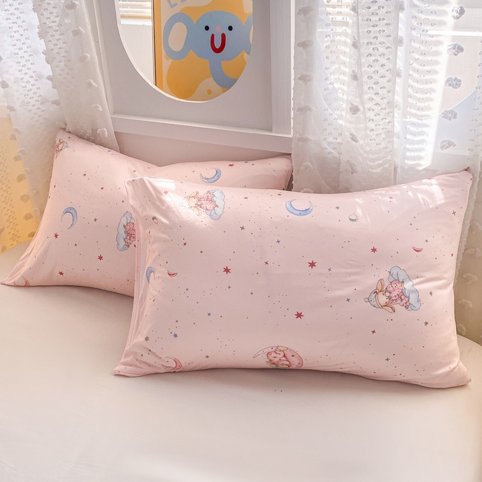 91家纺网 家纺一手货源 找家纺 恋之巢家纺 2026新款四季款可水洗牛奶丝针织棉夏被大豆夏凉被空调被可机洗薄被子被芯直播外贸专供大豆被夏被 软糯月光兔-软糯款