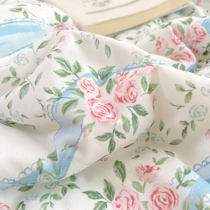 91家纺网 家纺一手货源 找家纺 恋之巢家纺 2026新款四季款可水洗牛奶丝针织棉夏被大豆夏凉被空调被可机洗薄被子被芯直播外贸专供大豆被夏被 花漾-软糯款