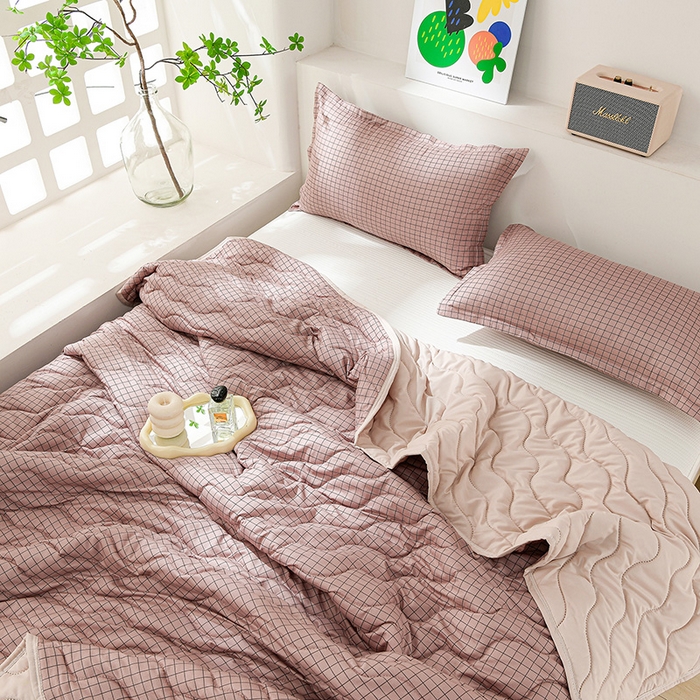 91家纺网 家纺一手货源 找家纺 珍贝家纺 2026新款清柔水洗夏被被子被芯 潮格