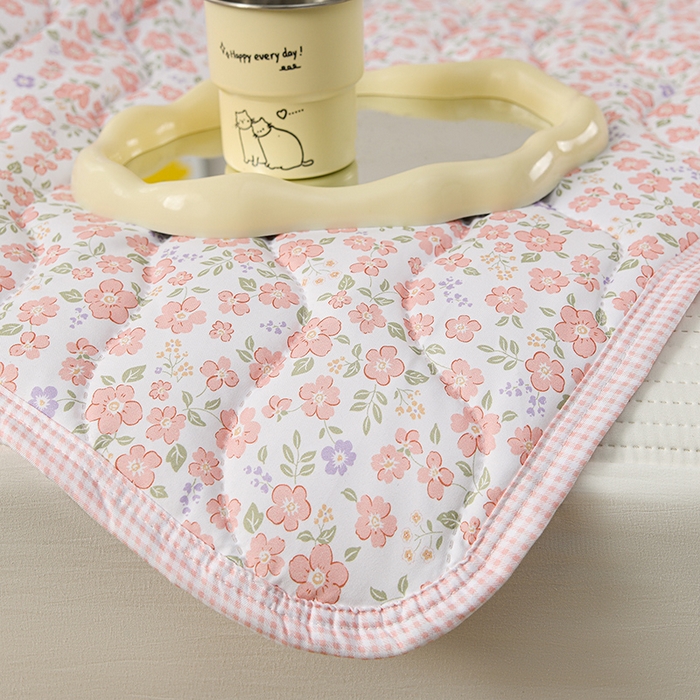 91家纺网 家纺一手货源 找家纺 珍贝家纺 2026新款清柔水洗夏被被子被芯 春序-粉