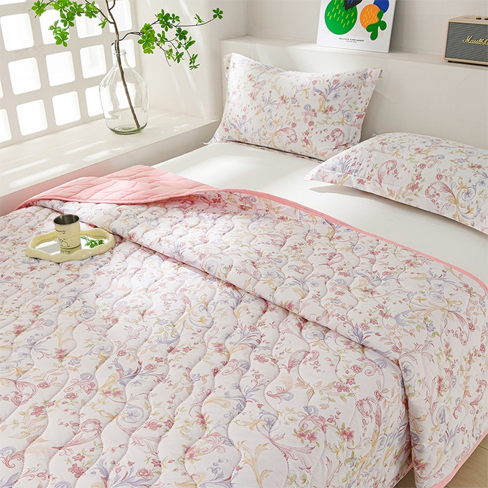 91家纺网 家纺一手货源 找家纺 珍贝家纺 2026新款清柔水洗夏被被子被芯 芳华