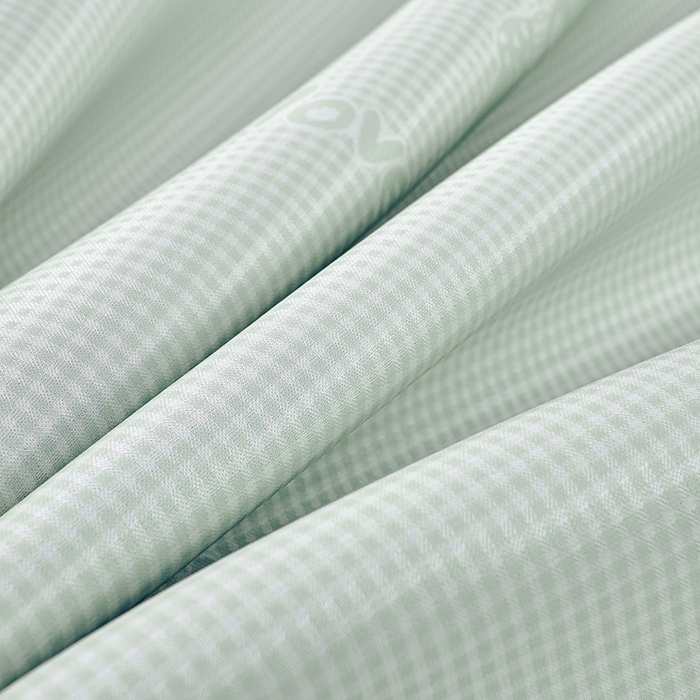 91家纺网 家纺一手货源 找家纺 小牛席业 2026新款【实拍风格】双PE高凉感-韩版小熊提花冰丝席（床笠款）凉席竹席藤席冰藤席乳胶席豆豆席 抹茶