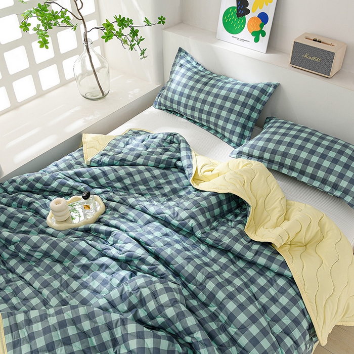 91家纺网 家纺一手货源 找家纺 珍贝家纺 2026新款清柔水洗夏被被子被芯 夜曲