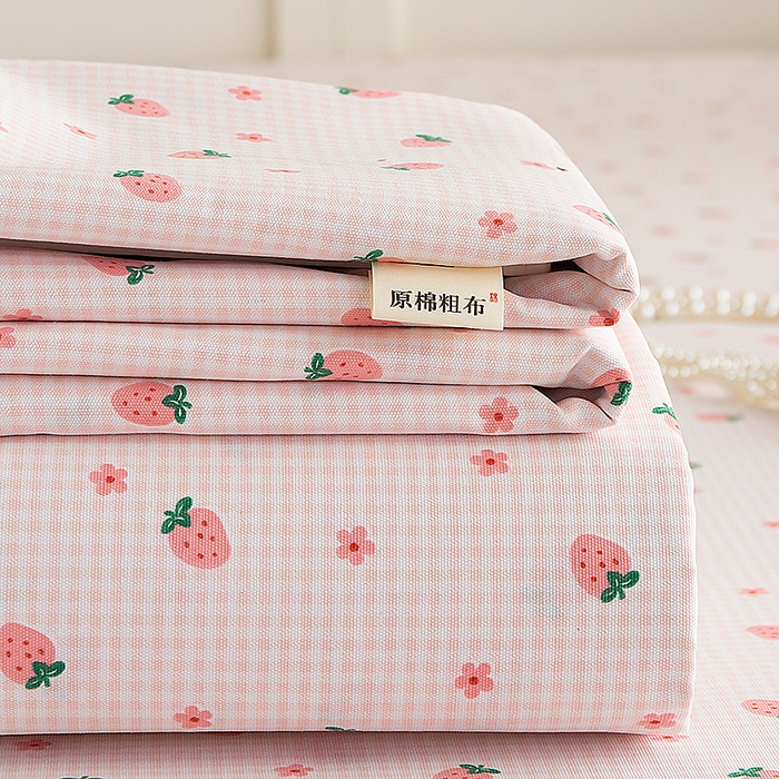 91家纺网 家纺一手货源 找家纺 云玲时尚 2026新款三角针泡芙夏被四件套系列 小红帽