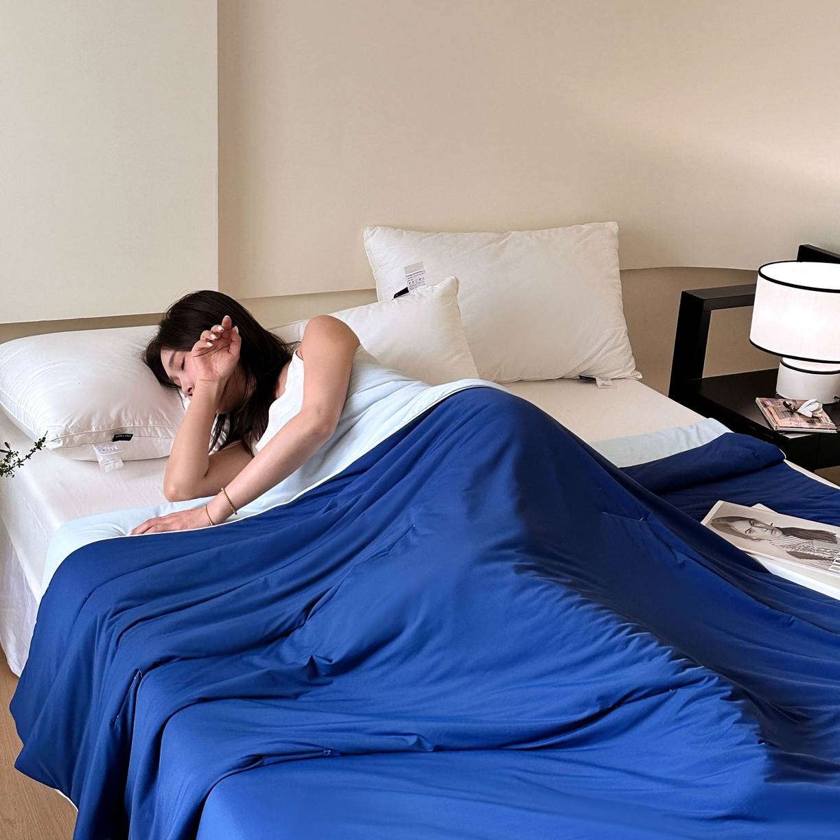 91家纺网 家纺一手货源 找家纺 （总）伟邦枕芯 2026新款星球深睡POR2控温夏凉被空调被,珊瑚粉,深海蓝