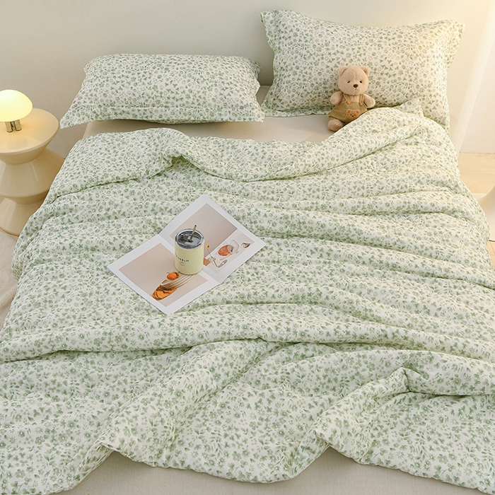 91家纺网 家纺一手货源 找家纺 （总）珍贝家纺 2026新款全棉双层纱夏被被子被芯