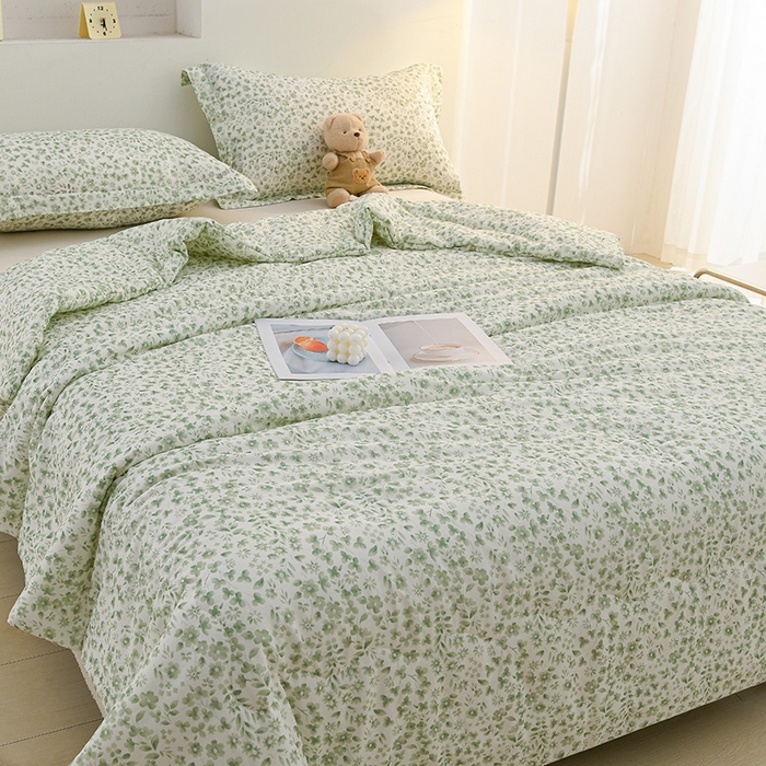 91家纺网 家纺一手货源 找家纺 （总）珍贝家纺 2026新款全棉双层纱夏被被子被芯