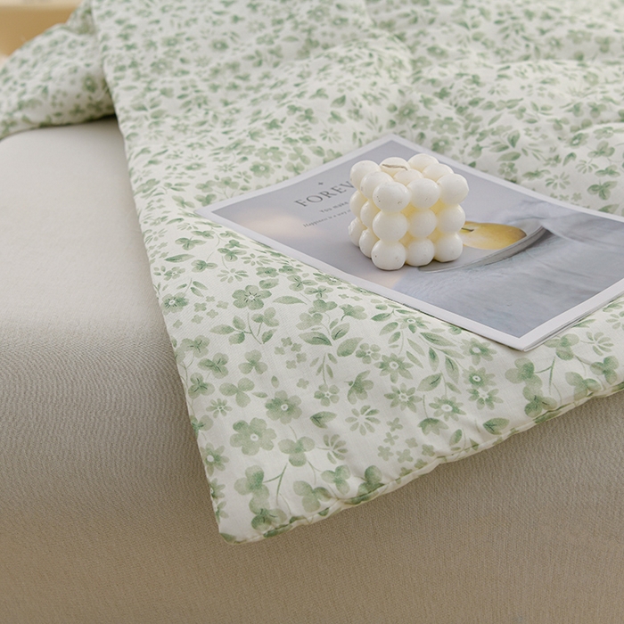 91家纺网 家纺一手货源 找家纺 珍贝家纺 2026新款全棉双层纱夏被被子被芯 春不晚