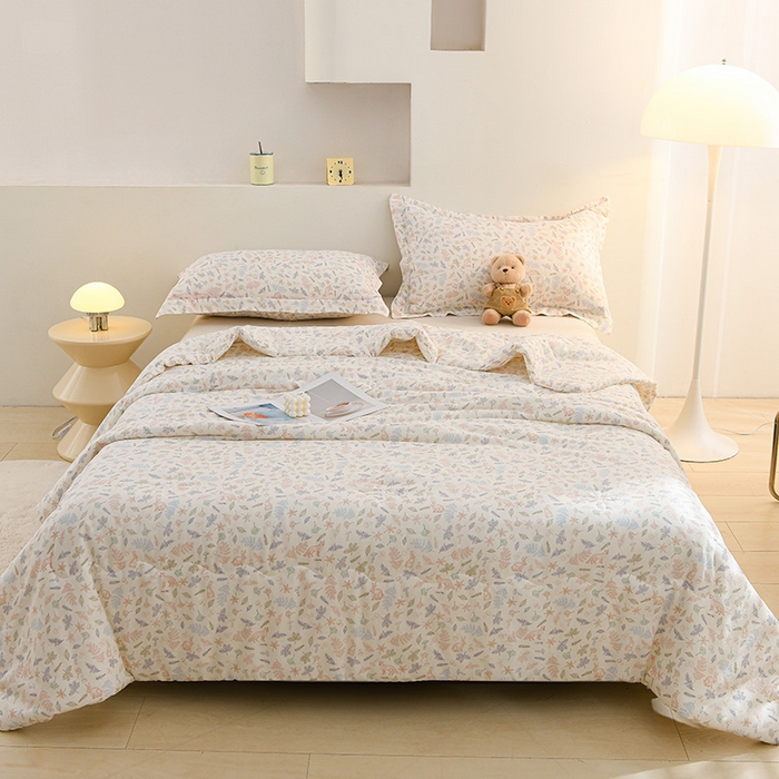 91家纺网 家纺一手货源 找家纺 珍贝家纺 2026新款全棉双层纱夏被被子被芯 格林童话