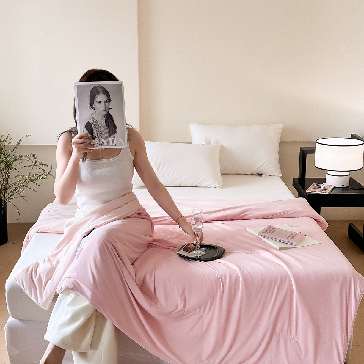 91家纺网 家纺一手货源 找家纺 伟邦枕芯 2026新款星球深睡POR2控温夏凉被空调被 珊瑚粉