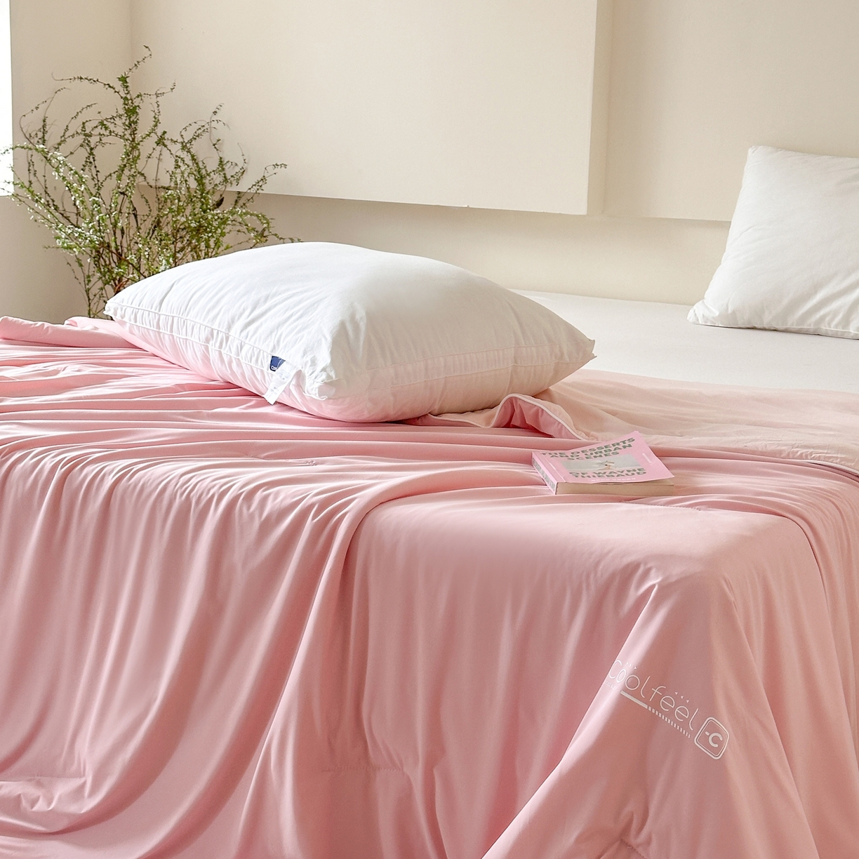 91家纺网 家纺一手货源 找家纺 伟邦枕芯 2026新款星球深睡POR2控温夏凉被空调被 珊瑚粉