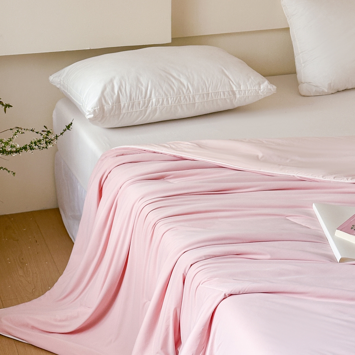 91家纺网 家纺一手货源 找家纺 伟邦枕芯 2026新款星球深睡POR2控温夏凉被空调被 珊瑚粉