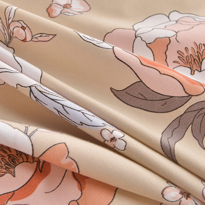 91家纺网 家纺一手货源 找家纺 小雨家纺 2026年跨境电商芦荟棉床裙床罩三件套单品 楚楚动人棕