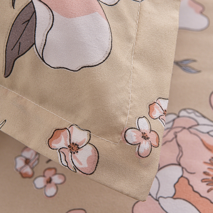 91家纺网 家纺一手货源 找家纺 小雨家纺 2026年跨境电商芦荟棉床裙床罩三件套单品 楚楚动人棕