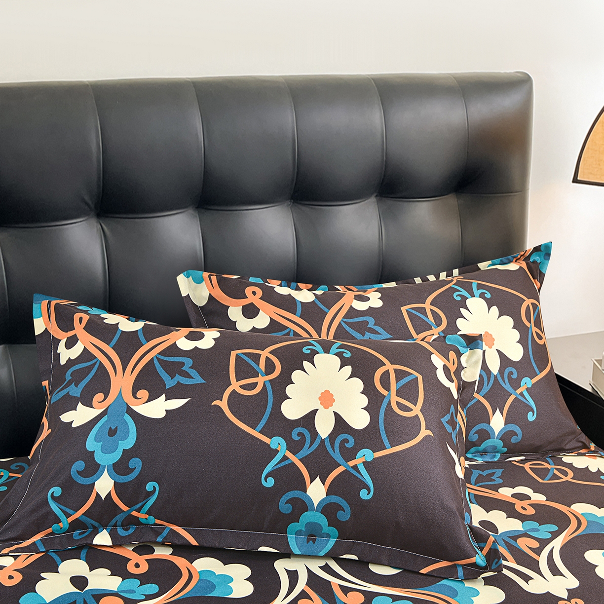 91家纺网 家纺一手货源 找家纺 小雨家纺 2026年跨境电商芦荟棉床裙床罩三件套单品 夜阑繁花