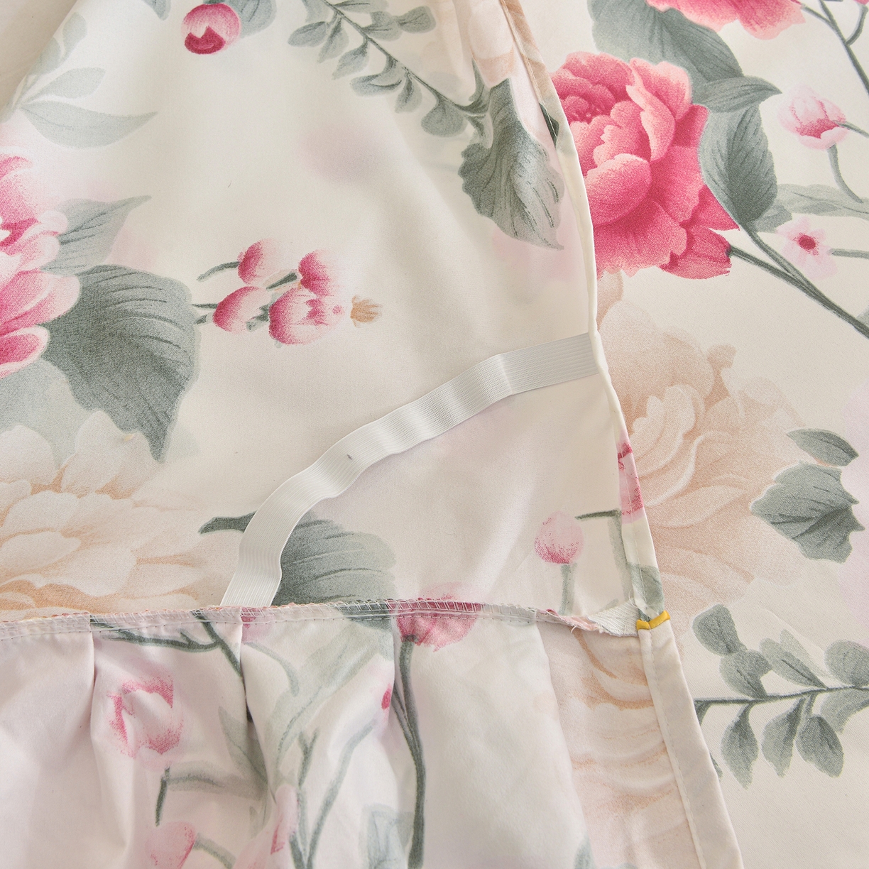 91家纺网 家纺一手货源 找家纺 小雨家纺 2026年跨境电商芦荟棉床裙床罩三件套单品 醉梦繁花