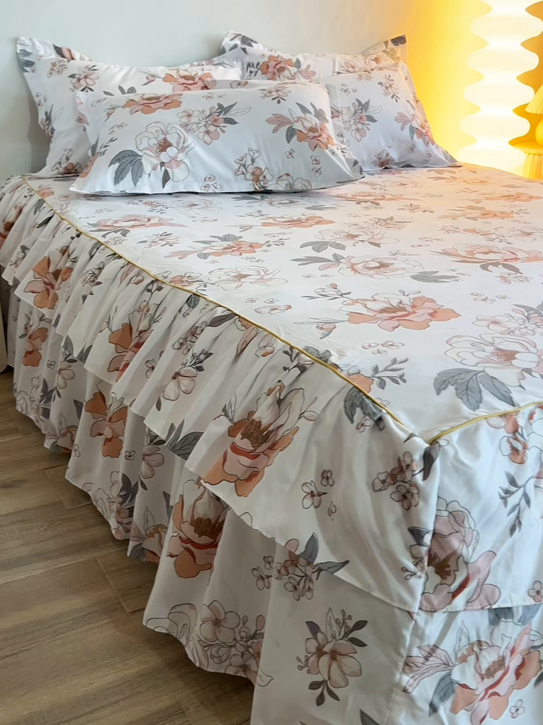 91家纺网 家纺一手货源 找家纺 （总）小雨家纺 2026年跨境电商芦荟棉床裙床罩三件套单品