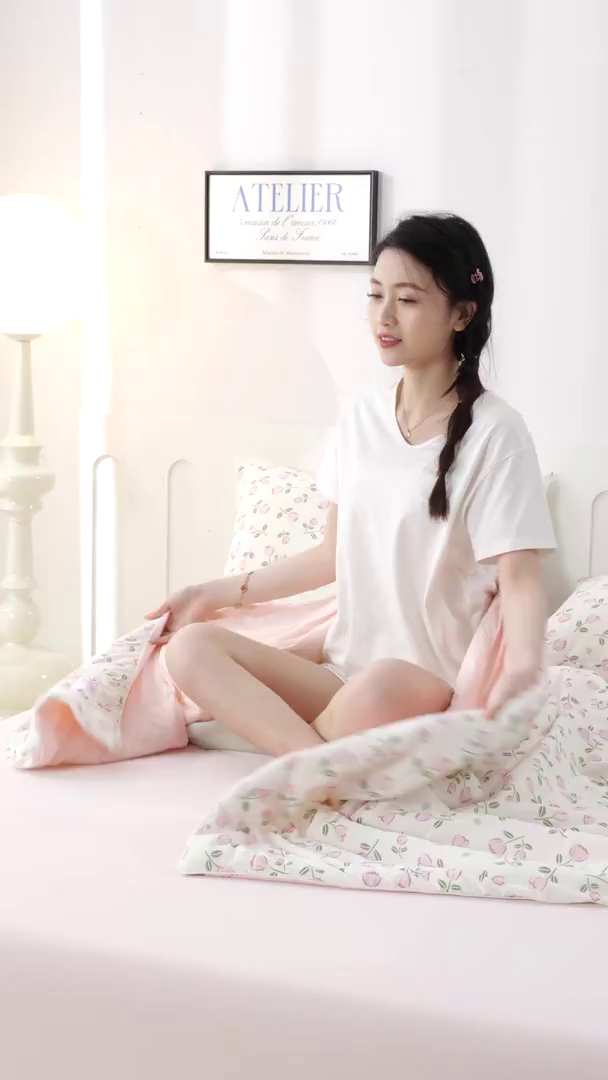 91家纺网 家纺一手货源 找家纺 （总）珍贝家纺 2026新款A类清凉冰丝印花夏凉被被子被芯