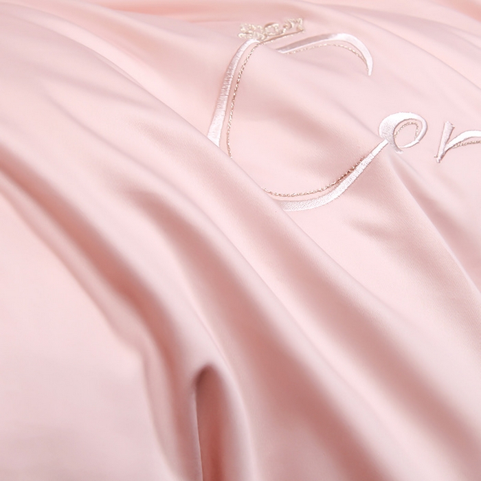 91家纺网 家纺一手货源 找家纺 U品汇 2026新款100支全棉纯棉长绒棉刺绣花四件套60S贡缎100%棉丝滑夏季冰丝凉爽 简繁-豆沙